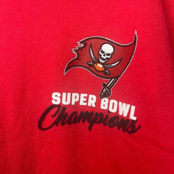 Tampa Bay Buccaneers Super Bowl Champions Dip Dye Long Sleeve Spirit Jersey 2XL - Picture 5 of 11